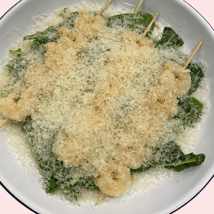 Shrimp, Parmesan & Rocket Salad