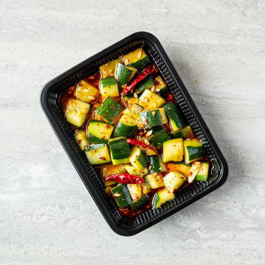 🏆 Spicy Smashed Cucumbers Platter 🍃🌶