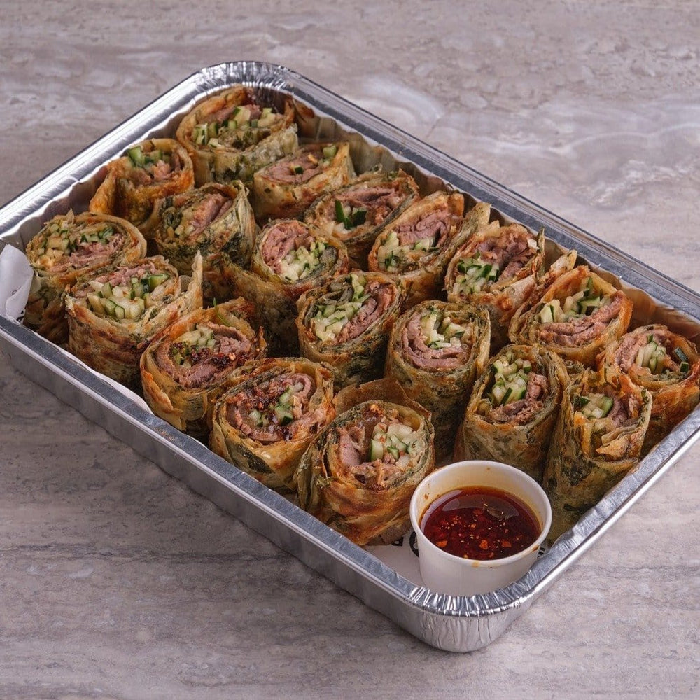 Scallion Pancake Beef Wrap Platter