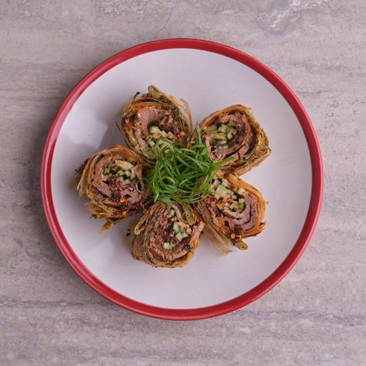 Scallion Pancake Beef Wrap