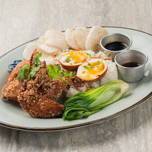 Ongpin Shrimp Paste Chicken Rice Plate