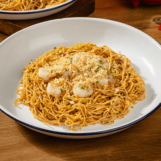 Garlic Noodles with Shrimp