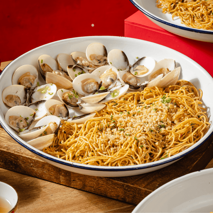 Garlic Noodles with Clams
