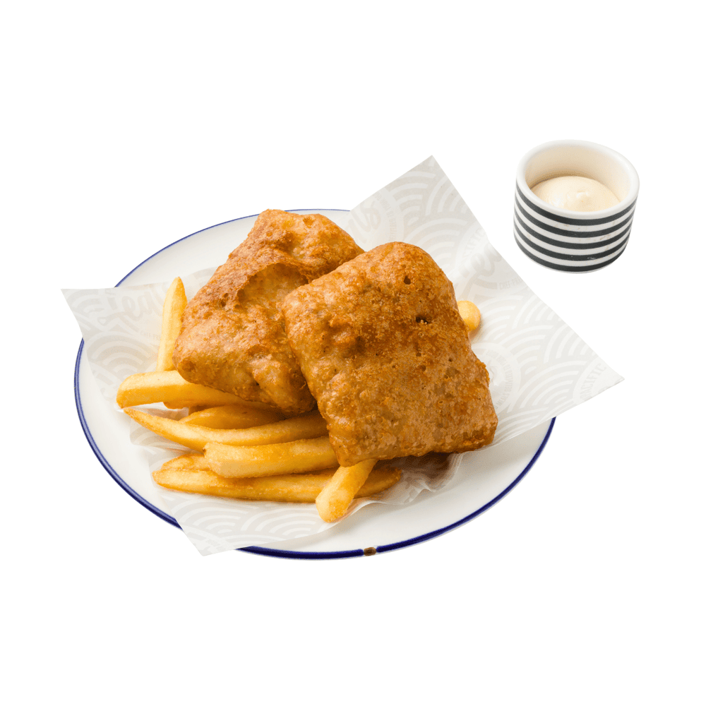 Beer-Battered Halibut & Chips
