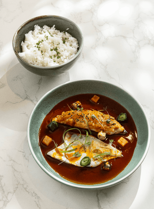 Pan-fried Pompano & Buro