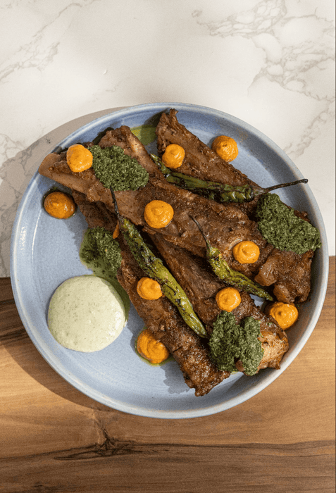 Roasted Pork Ribs & Chimichurri