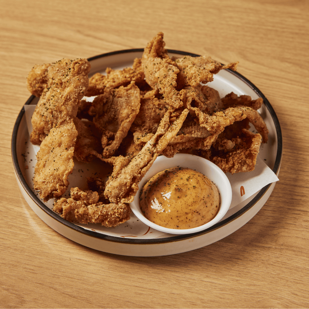 Chicken Skin & Bacon Mayo Dip