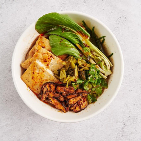 Tingly Cumin Shiitake Mushrooms and Tofu