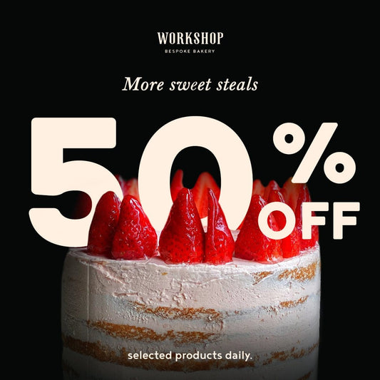 50% Off Workshop Cake Slices & Other items